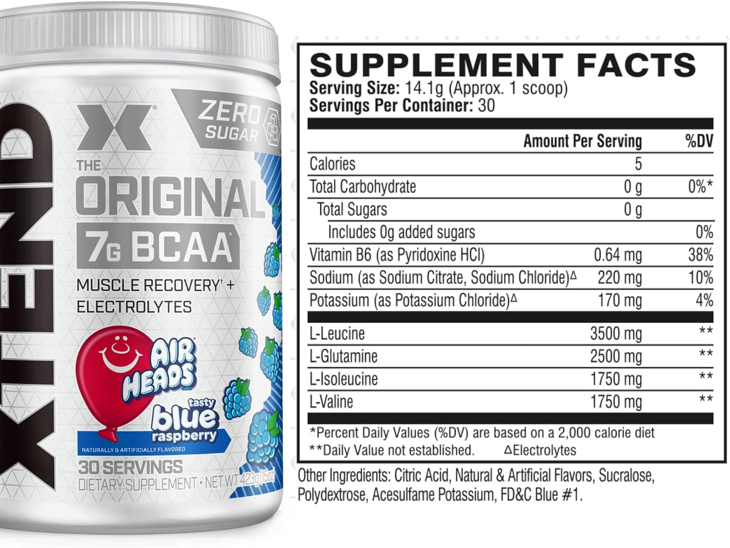 Xted Original BCAA 7 Gramos 30 porciones.