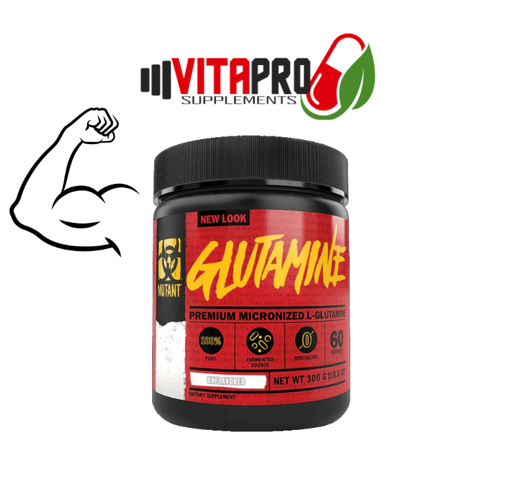 Mutant L-Glutamina Micronizada Sin Sabor 60 Servicios.