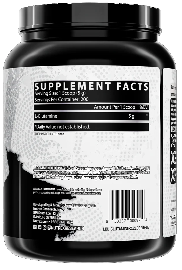 Nutrex Research Glutamina Pure Sin Sabor