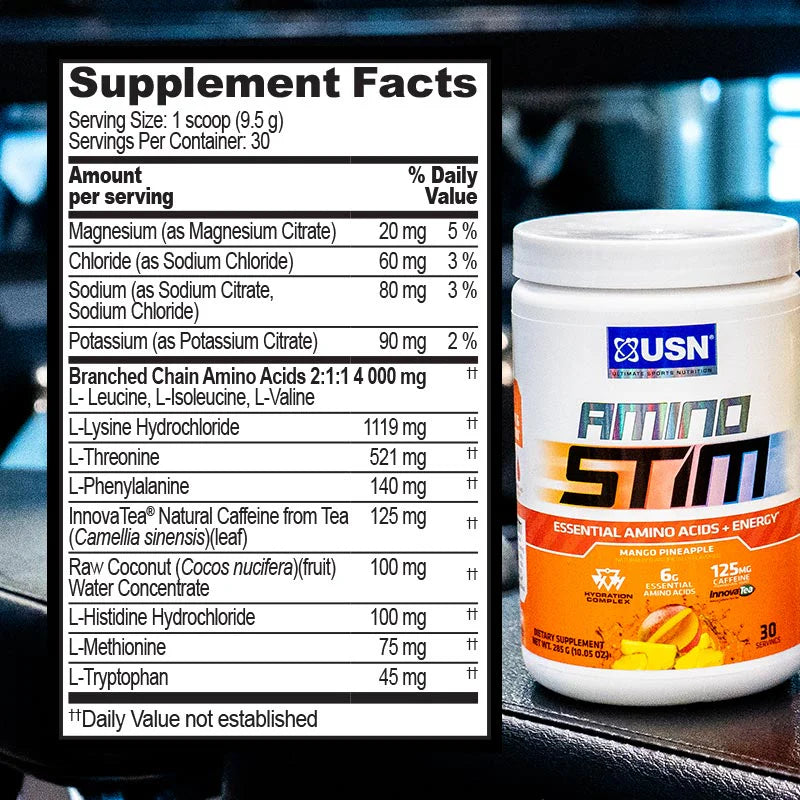 USN Animo Stim EAA + Energy 30 porciones.
