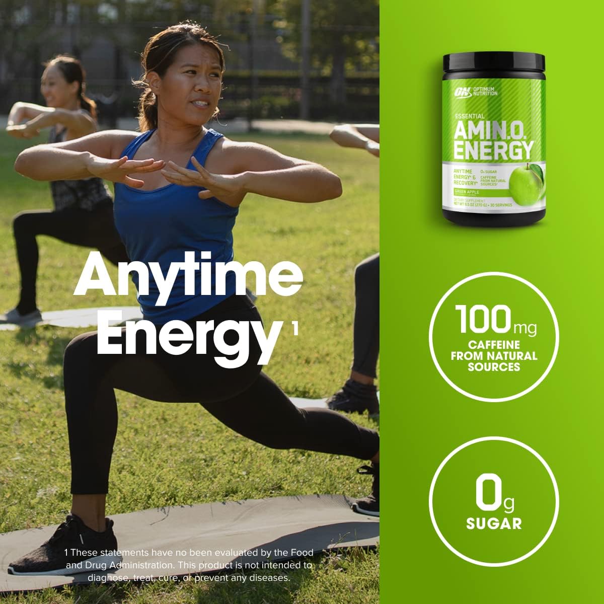 Optimum Nutrition Animo Energy Green Apple 30 porciones.