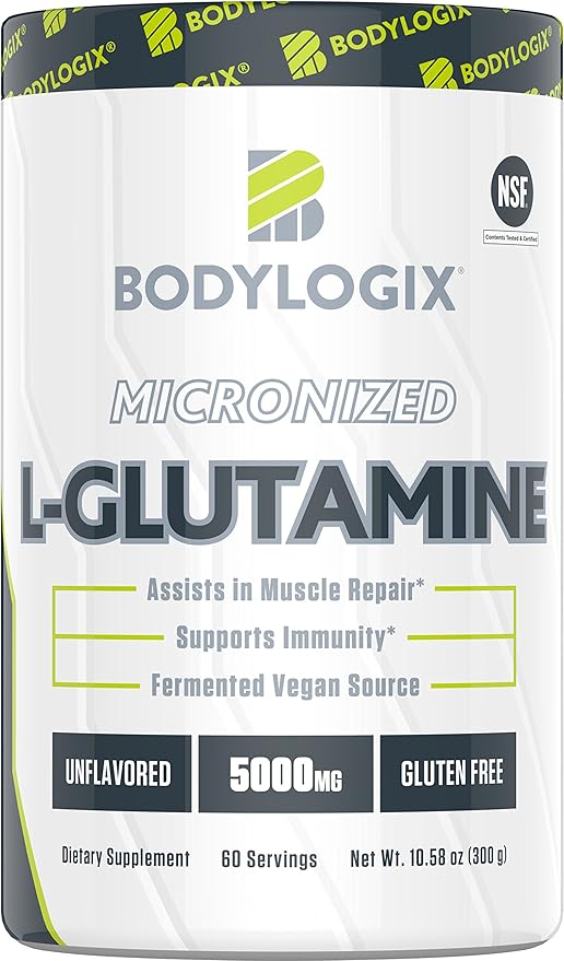 BodyLogix L- Glutamina sin sabor 60 porciones.