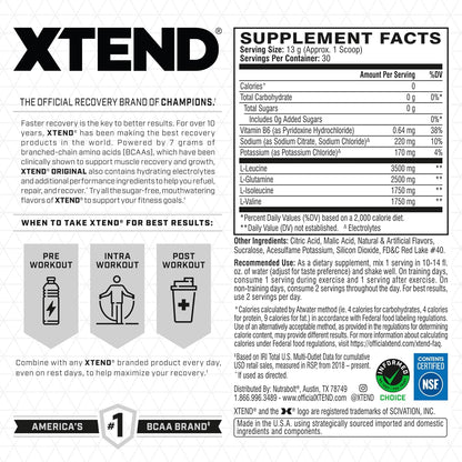Xted Original BCAA 7 Gramos 30 porciones.
