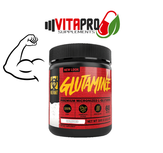 Mutant L-Glutamina Micronizada Sin Sabor 60 Servicios.