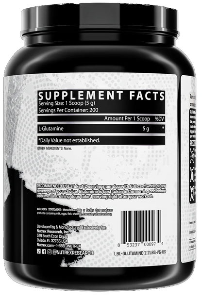Nutrex Research Glutamina Pure Sin Sabor